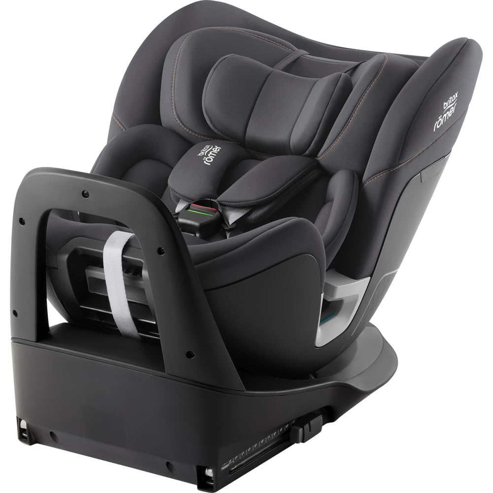 Britax Römer Swivel Baby Car Seat-Convertible (Front & Rear Facing)-6 Positions Recline-360 Degrees Rotation-Deep Side Wings for Maximum Protection-for 0 to 7Y (Upto 30 Kg) (Midnight Grey)-image-11