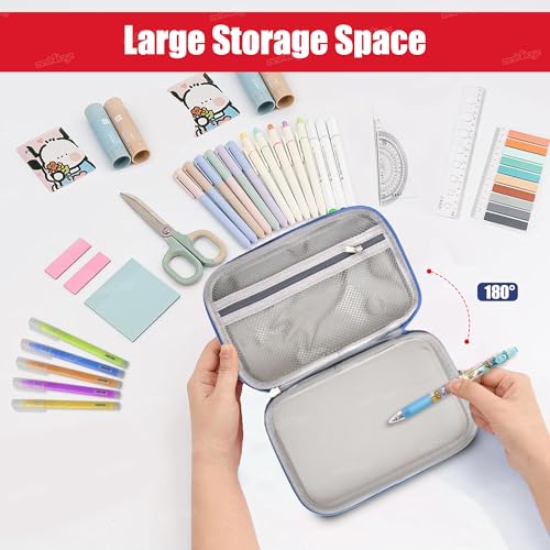 Image of Zest 4 Toyz Pencil Pouch for Boys for School | 3D Cover EVA Space Rocket Theme | Compass box Organizer | Large Capacity Pencil Pouch Bag | Premium Stylish Pen Holder Pencil Box for Kids | Return Gifts
