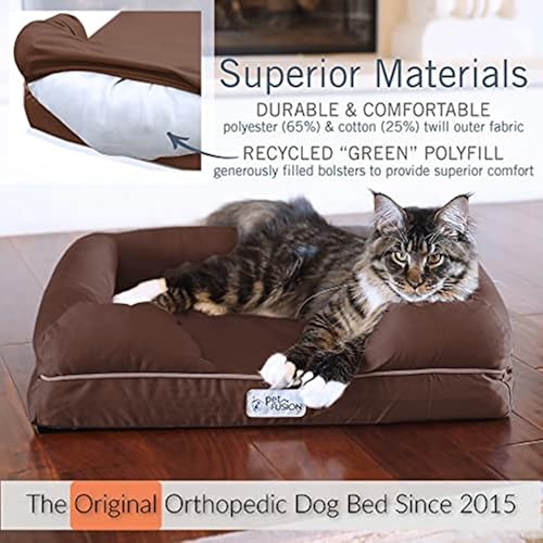 PetFusion Kleines Hundebett mit solidem 6,3 cm dickem Memory-Schaum