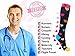 NEWZILL Medical Compression Socks for Women & Men, 20-30 mmHg Knee-High Support for Circulation, All-Day Comfort for Work Travel Running Cycling and Fitness (Heart, S/M)