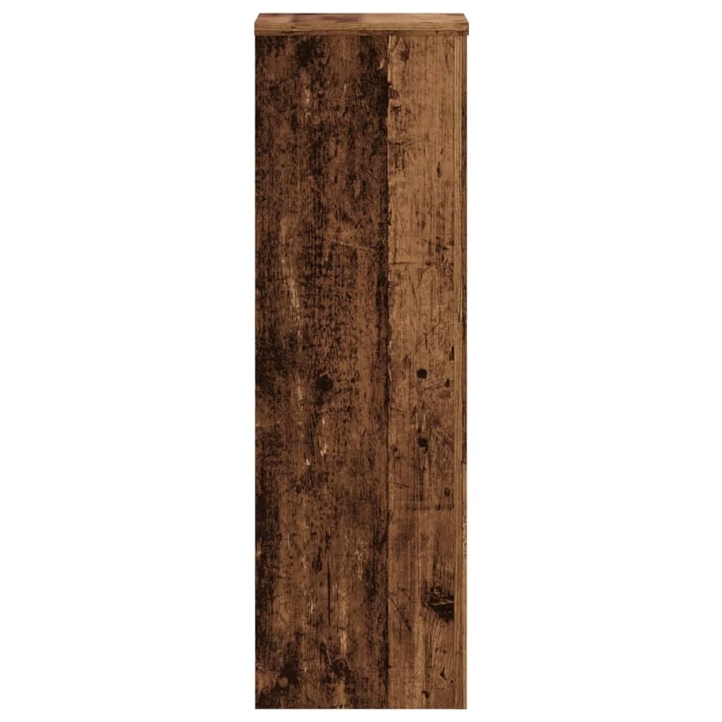 Supports pour Plantes en Bois d'ingénierie Vieux Bois 2 pièces pour Jardin intérieur extérieur Balcon terrasse Serre Pot Vertical