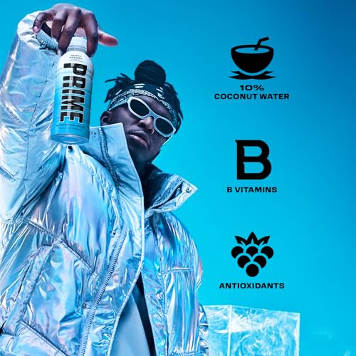 PRIME Hydration BERRY FREEZE, Sports Drinks, Electrolyte Enhanced for Ultimate Hydration, 250mg BCAAs, B Vitamins, Antioxidants, Low Sugar, 16.9 Fl Oz, 12 Pack - Thumbnail 4