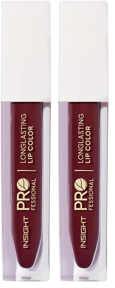 Image of INSIGHT Professional Long Lasting Lip Color (Girl Gang) | Pigmented Matte Finish | Comfortable All Day Wear | Non Transferable | Enriched with Argan Oil & Vitamin E - (6g) (Pack of 2)