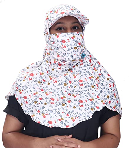 Image of Kavach Ready-to-wear Printed Fashionable full face covering comfortable soft Mask Scarf for pollution sun dust heat protection in summer