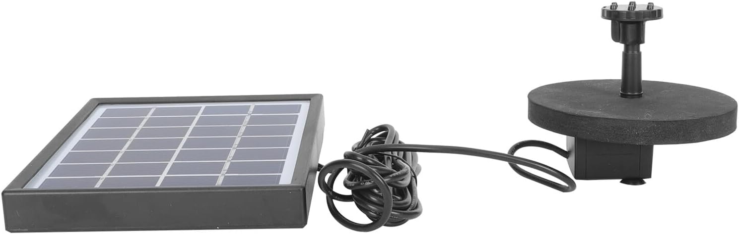 Solar Powered Fountain Pump High Power Outdoor Water Circulating Sprinkler for Garden Decoration Portable with Multiple Nozzle Options