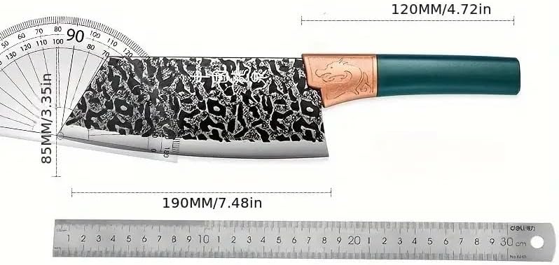 Meat Cleaver,Cleaver Knife 7.5 Inch Stainless Steel Slicing Knife Kitchen Vegetable Knife Super Sharp Chef Special Knife For Restaurants