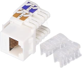 Módulo de blindagem, Conector de módulo Ethernet CAT5 TF1015A Fácil instalação Desempenho estável com tampas para conexão de terminal para comunicação de rede(#2)