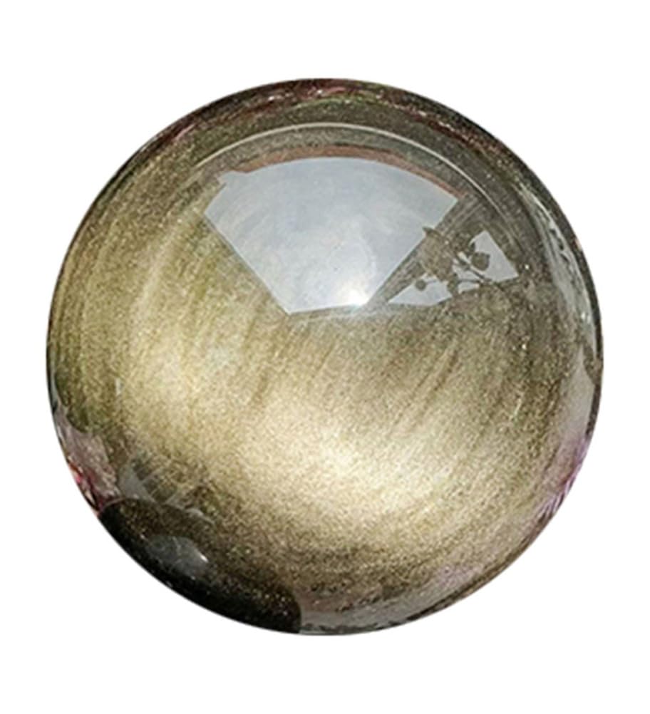 ITCLEYMDZV Gold Obsidian Sphere, Gemstone Ball Sculpture Figurine,Home Decoration Crystal,Table Fengshui Display Ornaments,6~7cm