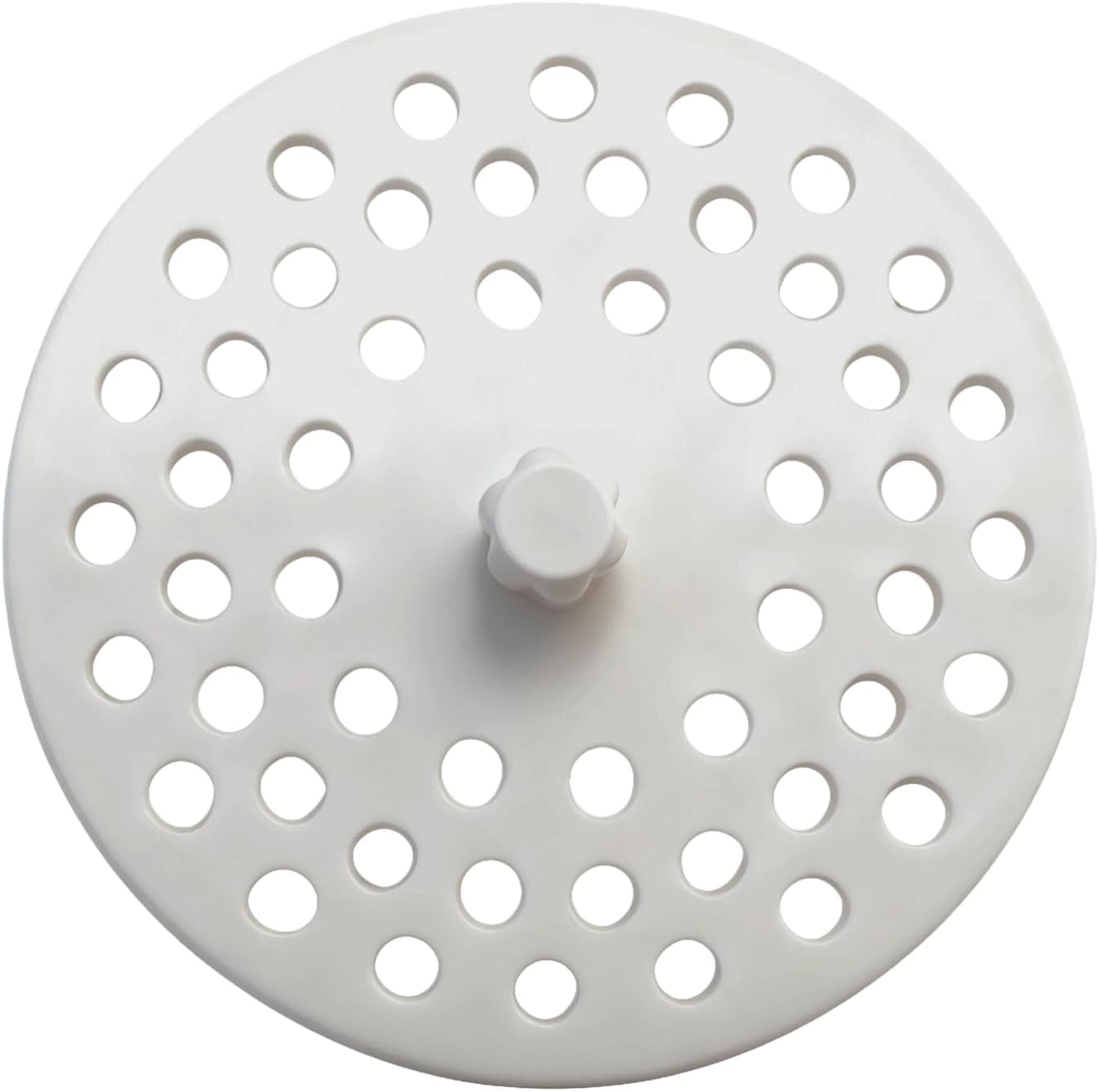 White Plastic Disposal Sink Strainer Fits Most Kitchen Sinks, Universal Fit Sink Basket Strainer Insert for Easy Waste Disposal, Durable & Easy-Clean