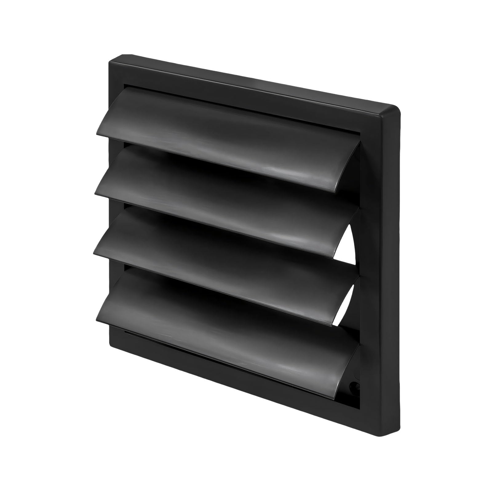 Geavonyg 5 Inches Upgrades Dryer Vent Cover With Louvered Grille & Flanges Outdoor Dryer Vent Hoods Abs For Weatherproof Protect Outdoor Outlet Cover