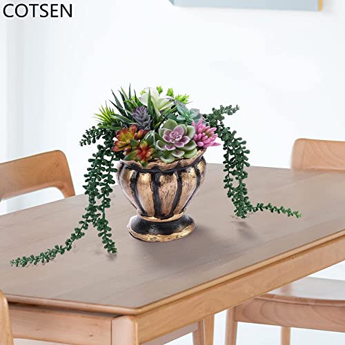Cotsen 24 Pack Artificial Succulents Unpotted Succulents Plants Artificial Fake Succulents Hanging String Of Pearls Small Aloe Cactus Plants For Indoor And Outdoor Home Office Garden Decoration #TOP1