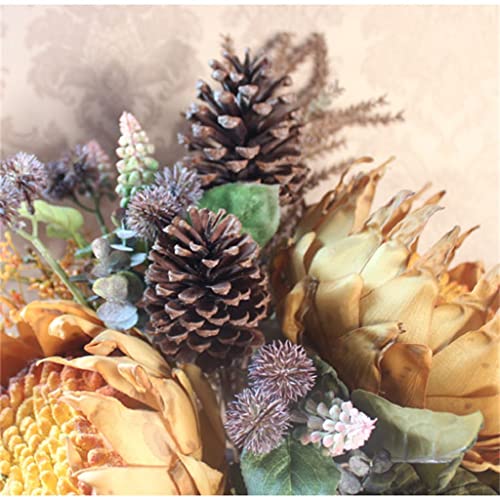 Lmmddp Sunflower Bouquet Simulation Flowers Living Room Decoration Sunflower Bridal Wedding Bouquet #TOP1