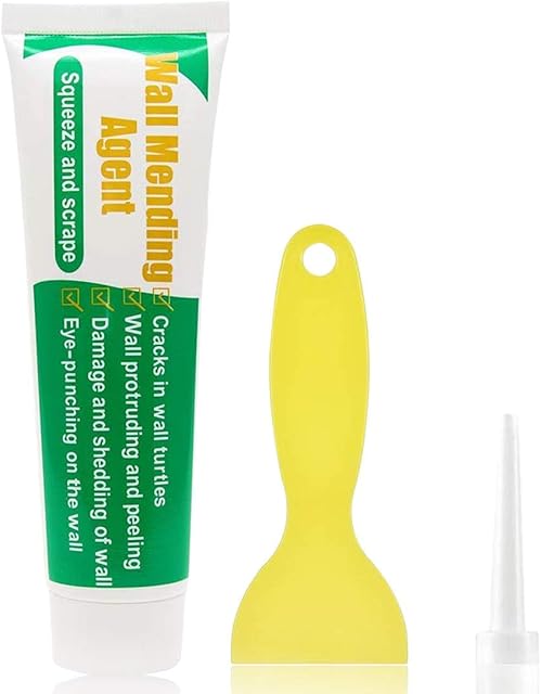 Wall Repair Agent,Wall Repair Cream with Scraper Weatherproof Wall Mending Agent Wall Crack Filler Repair Agent (1 Pack)
