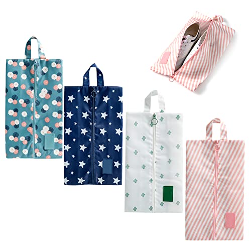 4 Uds Bolsa Organizadora de Zapatos y Ropa de Viaje con Asa, Protector de Polvo para Almacenamiento