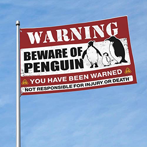 Drapeau de pingouin pour dortoirs et décoration de bar étudiante originale