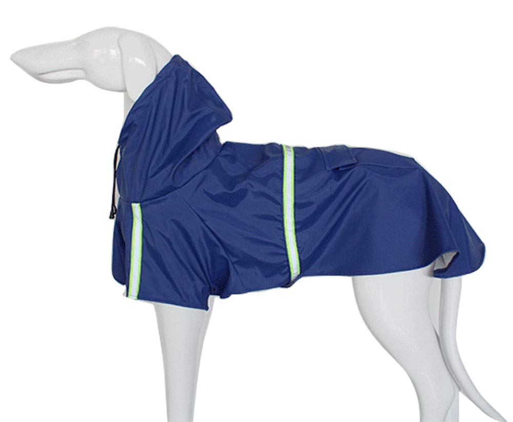 Impermeabile per cani, cappotto per cani da compagnia impermeabile regolabile, impermeabile di sicurezza antivento, impermeabile traspirante per cani di piccola, media e grande taglia (Blue XXX)