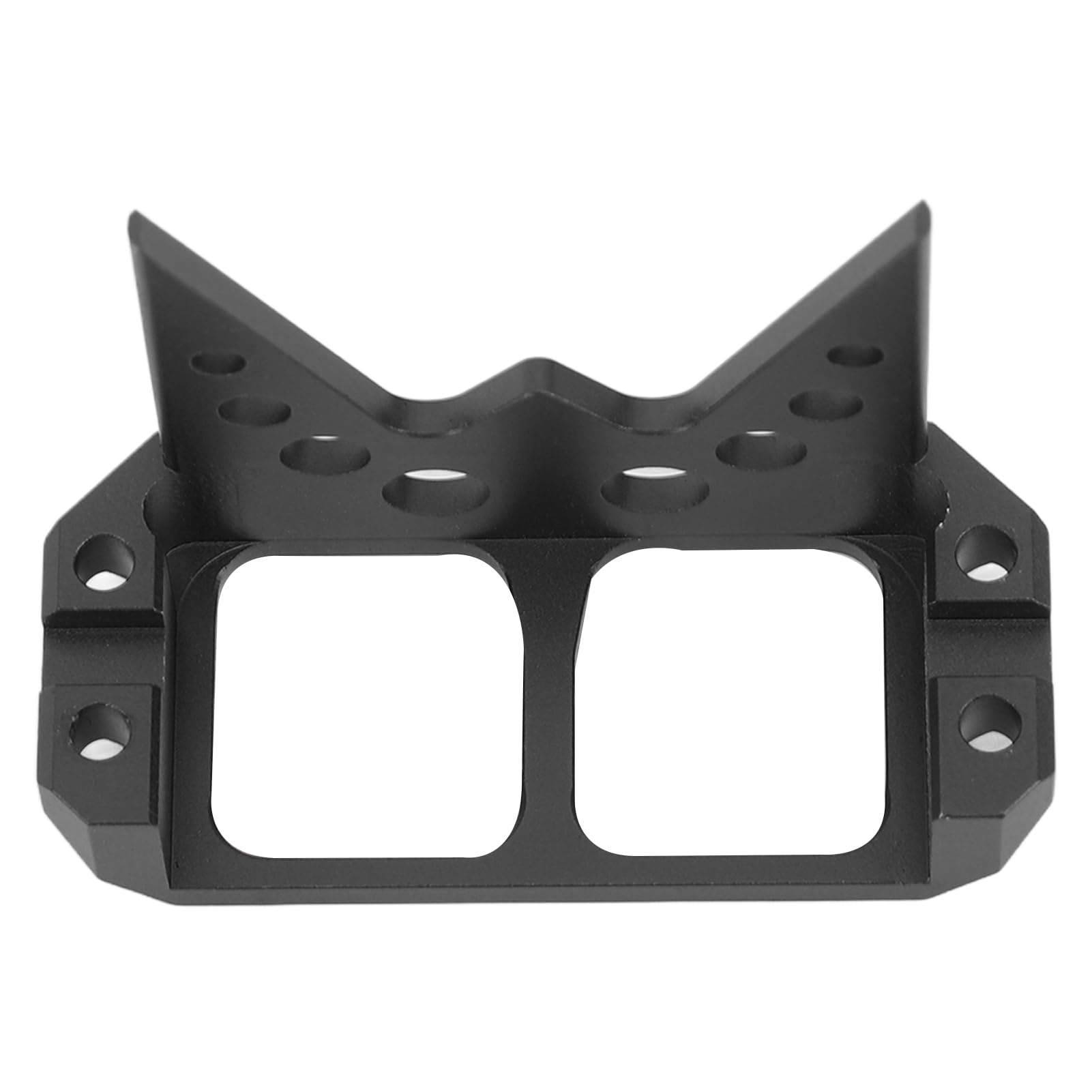 POENVFPO RC Car Servo Guard Armor, Steering SOA Cover Aluminum Alloy Servo Protective Armor for 1/10 RC Crawler (Black)