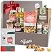 Gepp's Feinkost Geschenkkorb mit vielen Delikatessen & Geschirrtuch I Geschenkset mit Gourmet-Pesto, Pasta-Gew&uuml;rz, Brotbackmischung,Bio-Oliven&ouml;l & Kr&auml;utersalz I Pr&auml;sentkorb zu Weihnachten