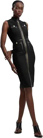 Karen Millen Women's Military Bandage Midi Dress