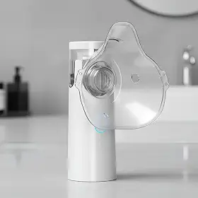 Nebulizador Inalador Ultrassônico Portátil Premium – Silencioso, Recarregável USB para Crianças e Adultos