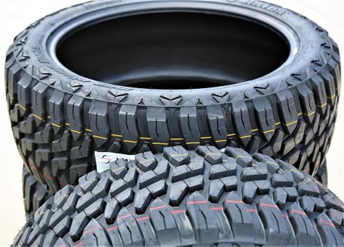 Set of 4 (FOUR) Haida Mud Champ HD868 M/T Mud Off-Road Light Truck Radial Tires-LT275/65R20 275/65/20 275/65-20 126/123Q Load Range E LRE 10-Ply BSW Black Side Wall
