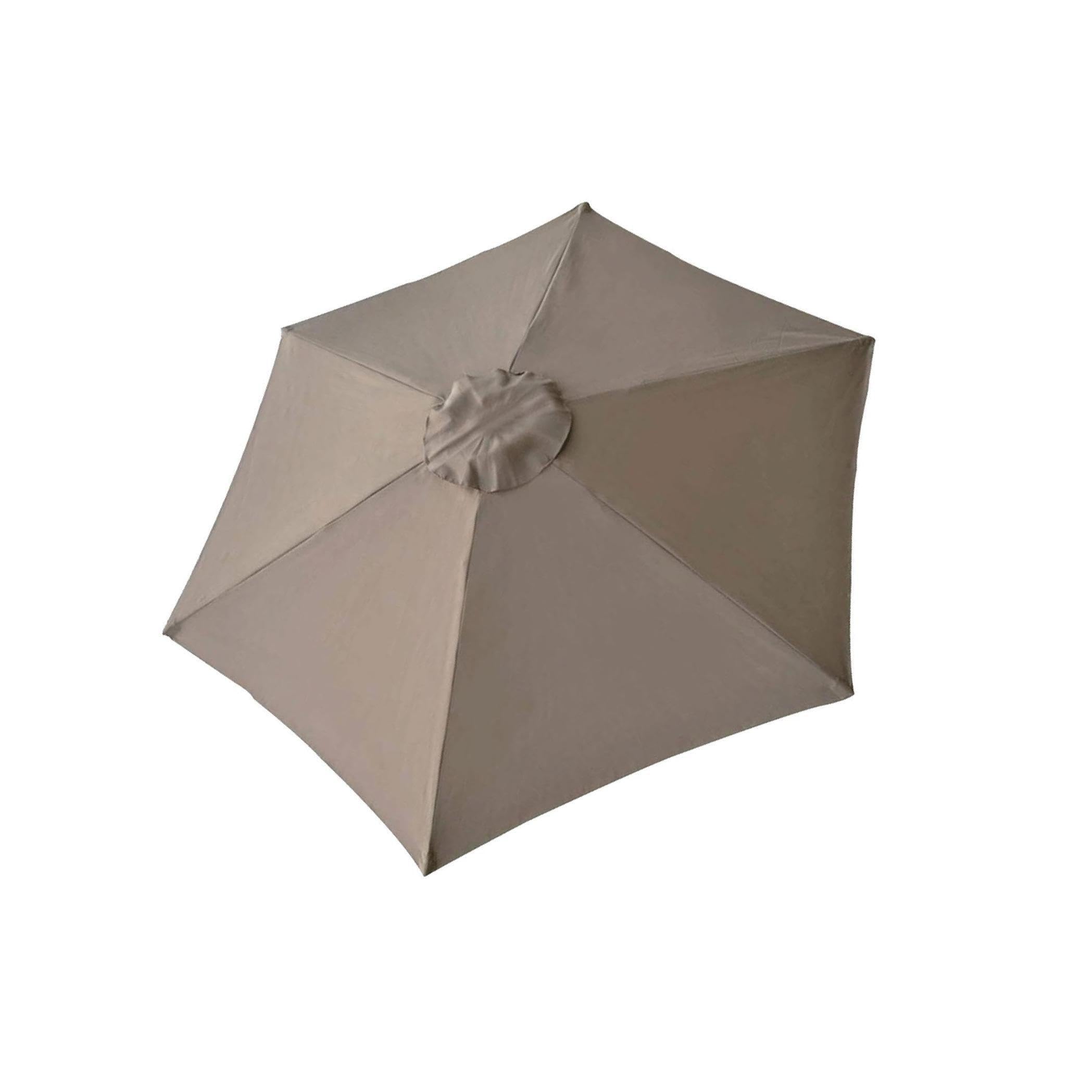 Zambuph Resilient Garden Parasol Canopy Cover Built to Withstand Harsh Weather Conditions Umbrella Outdoor, 2.7m 8 Rib Khaki