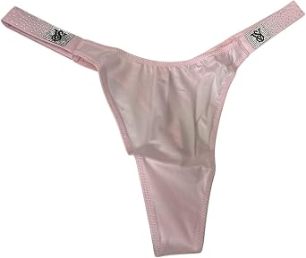 Victorias Secret Very Sexy Rhinestone Shine Strap Smooth Thong Pink New