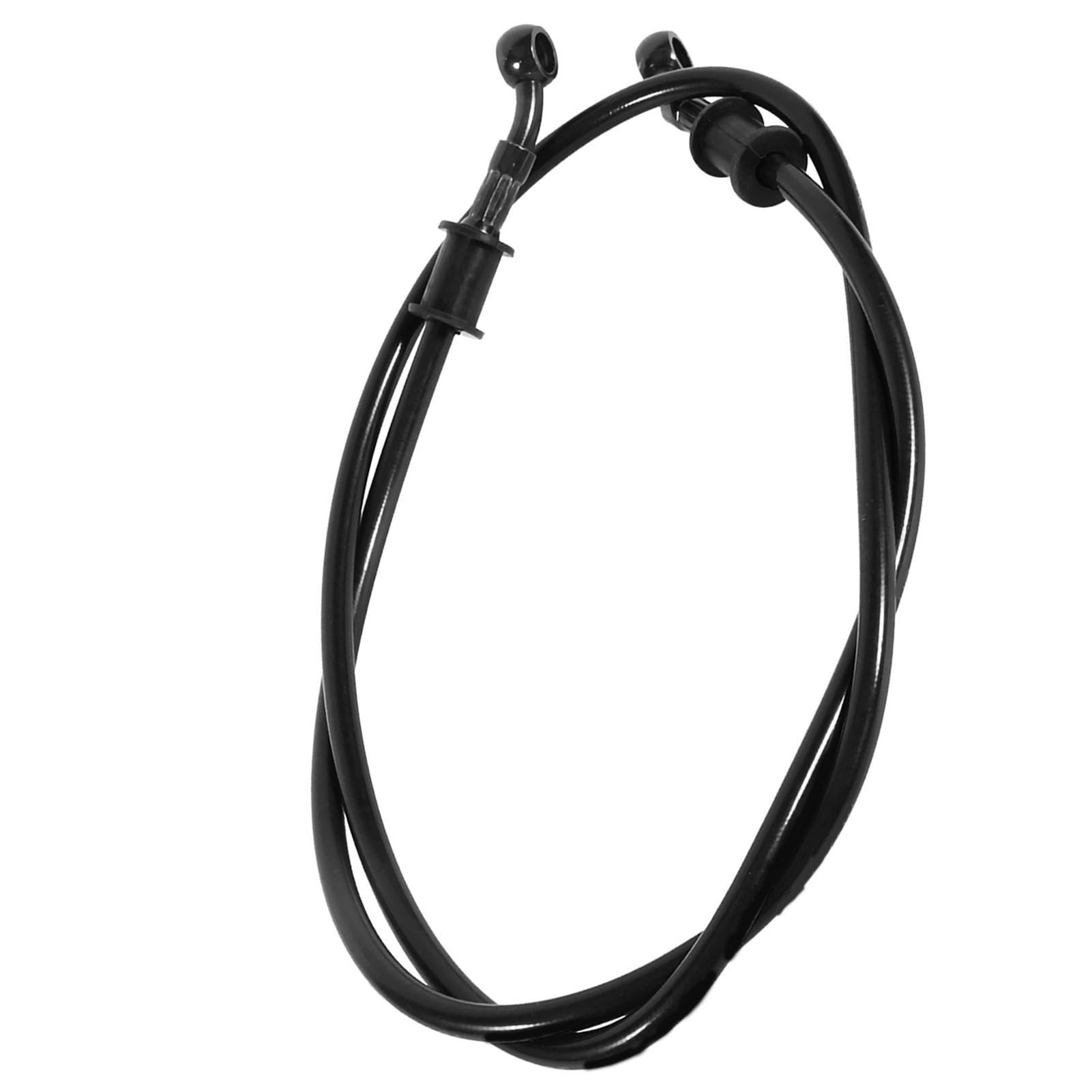 Tubo Flessibile Olio Freno Moto 50-120 cm - Frizione Motociclo in Acciaio Intrecciato per Dirt Bike (Nero 900mm)