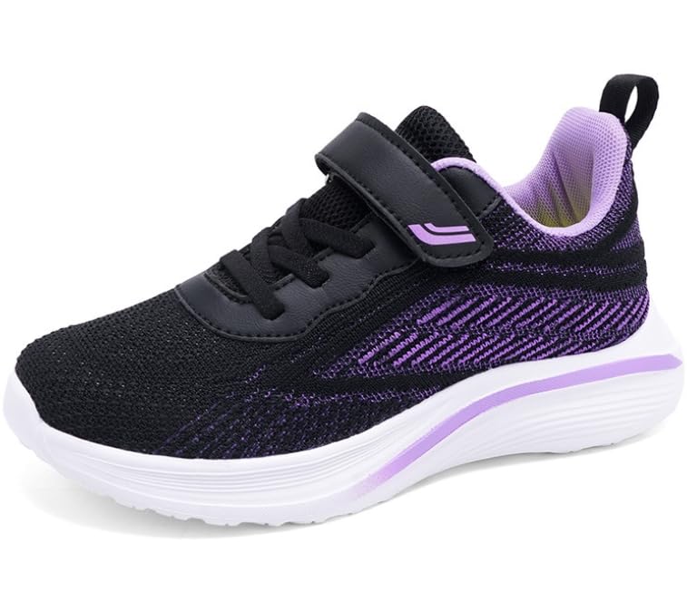 Girl's Trendy Breathable Running Shoes - Comfy Non Slip Soft Sole Sneakers for Kids Outdoor Activities - for Girls Aged 4-12 - Suitable for Sports & Playtime - Great Gift for Active Kids (Pink,13)