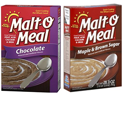 Malt O Meal Variety Pack. Chocolate Along With Maple and Brown Sugar Flavors. Convenient one Stop Shopping for The Best in Hot Breakfast Cereals. Who Doesnt Love a Hot, Nutritious Breakfast!