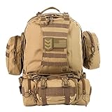 Paratus 3 Day Operator's Pack (Coyote Tan) Military Style MOLLE Compatible Tactical Backpack