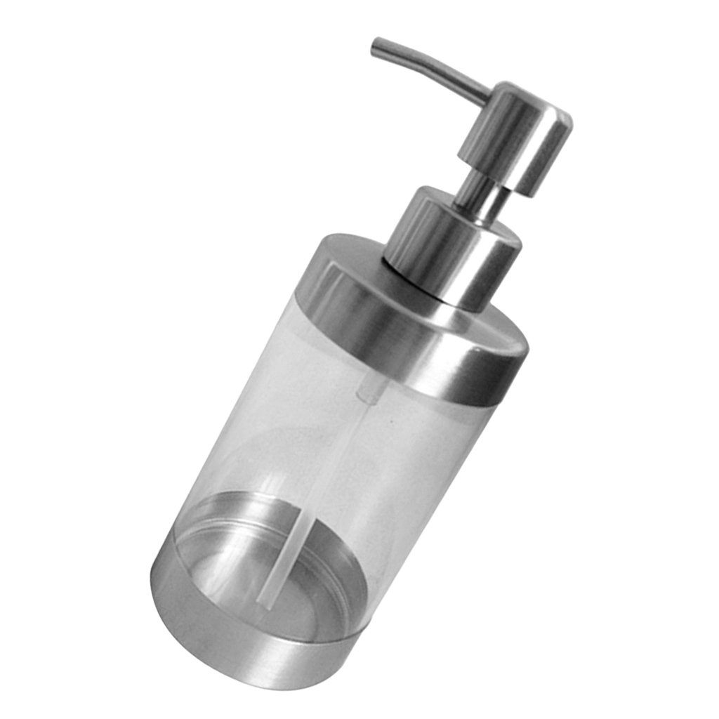 Kawn 350ml Clear Hand Soap Dispenser Bathroom Lotion Pump Bottle Liquid