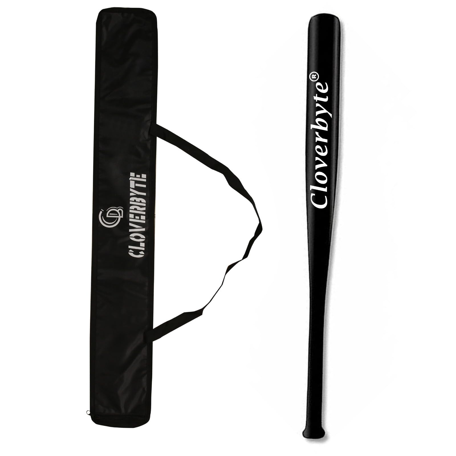 CLOVERBYTE Wooden Baseball Bat with Cover Heavy Duty for Self Defence with Basebat Cover Willow Baseball Bat (B0C8ZBXT1P) Amazon Price History, Amazon Price Tracker