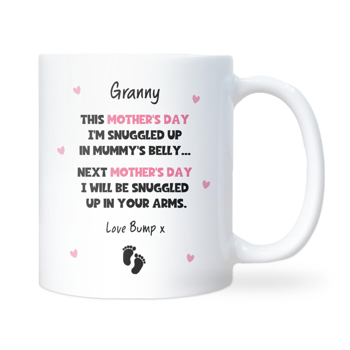 Confidently Quirky - Granny Mother’s Day from Bump White Mug, Granny to Be Gift, Mother's Day Granny Gift from Bump