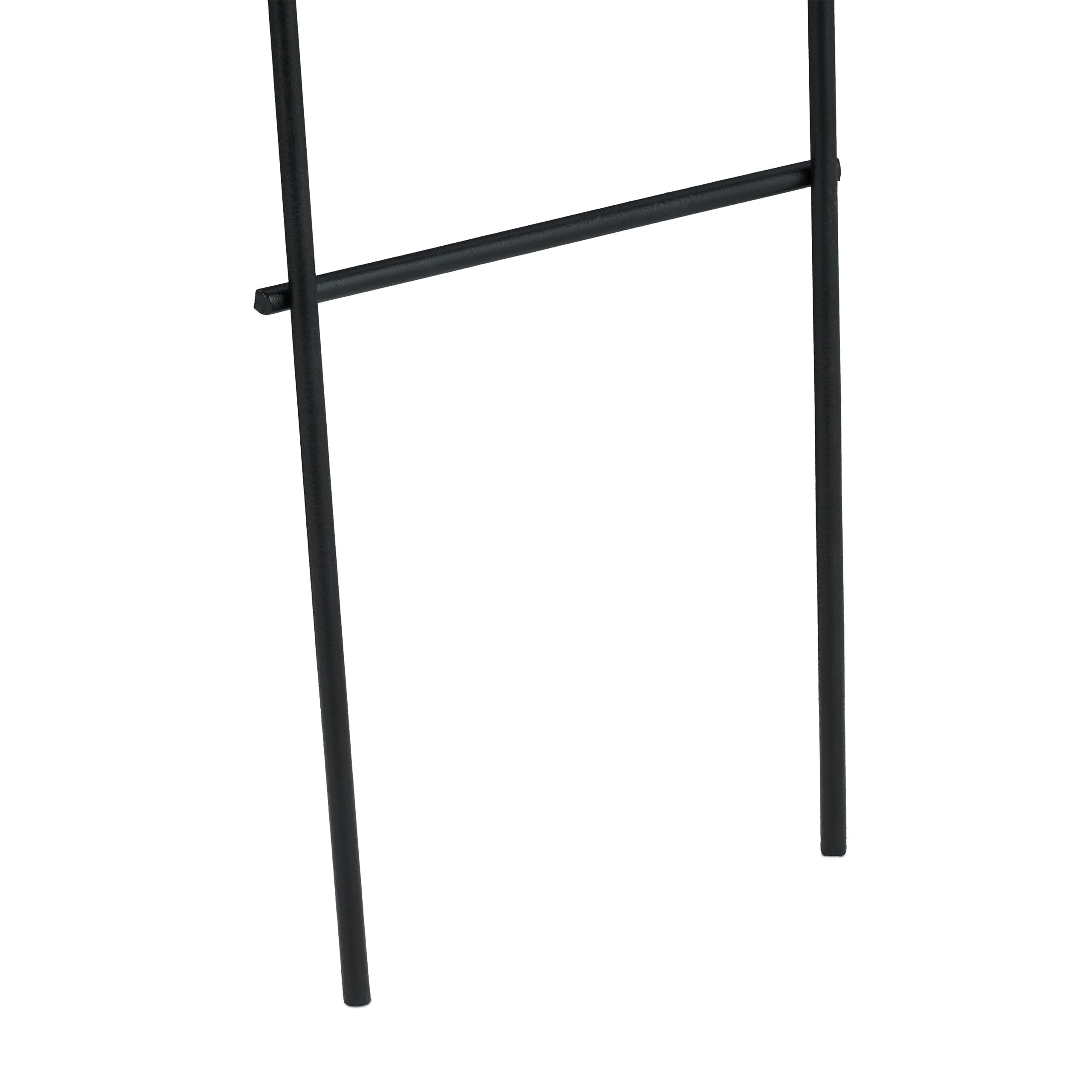 Relaxdays Enrejado Trepadoras Macetas, Metal, Set de 6, Tutores Enredaderas, Soportes Plantas y Flores, 79x35 cm, Negro
