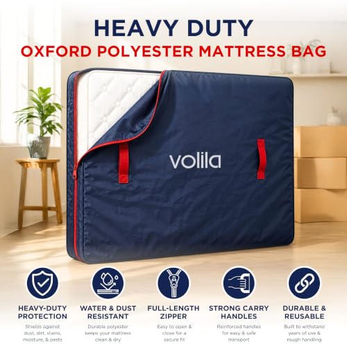 Bolsa de colchón King contra manchas e imperfecciones con fundas de mudanza 3