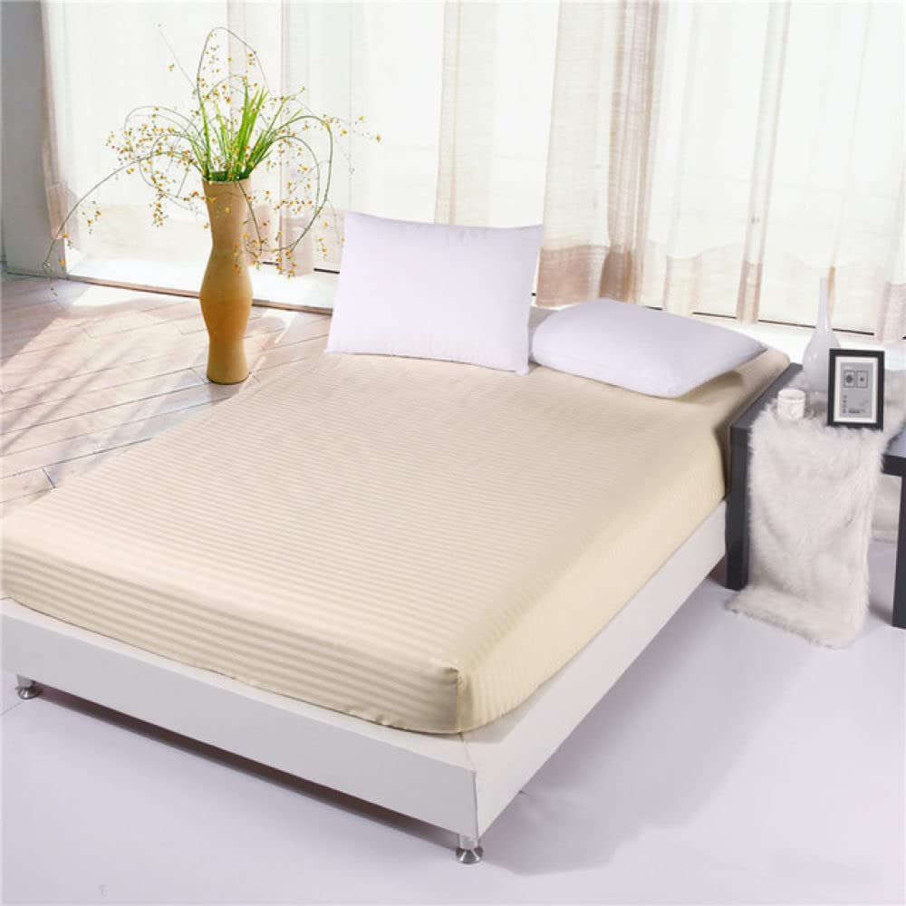 Drap housse en satin de coton supérieur 200x200cm pour lit king size