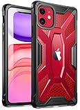iPhone 11 Case, Poetic Premium Hybrid Protective Clear Bumper Cover, Rugged Lightweight, Military Grade Drop Tested, Affinity Series, for Apple iPhone 11 (2019) 6.1 Inch, Black/Clear