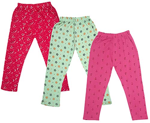 Image of indi weaves Girls Super Soft Cotton Solid Capri Pants Pack of 2