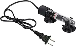 Queenser Aquecedor mini aquário termostato automático submersível aquecedor tanque de peixes aquecedor de água tubo de quartzo com ventosas