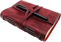 Vista 14 de Cuaderno Diario Marrón - Los Mejores Diarios de Cuero Cool Genuinos para Escritores Tamaño Pequeño 5.5x7.5 Pulgadas, Libreta Para Hombre y Mujer