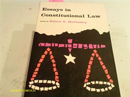 Essays in Constitutional Law B000CQ12WC Book Cover