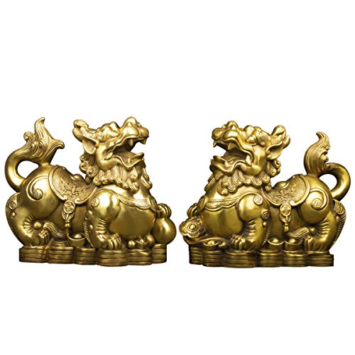 51MLdYK+LRL BRABUD Handmade Brass Feng Shui Pi Yao/Pi Xiu for...