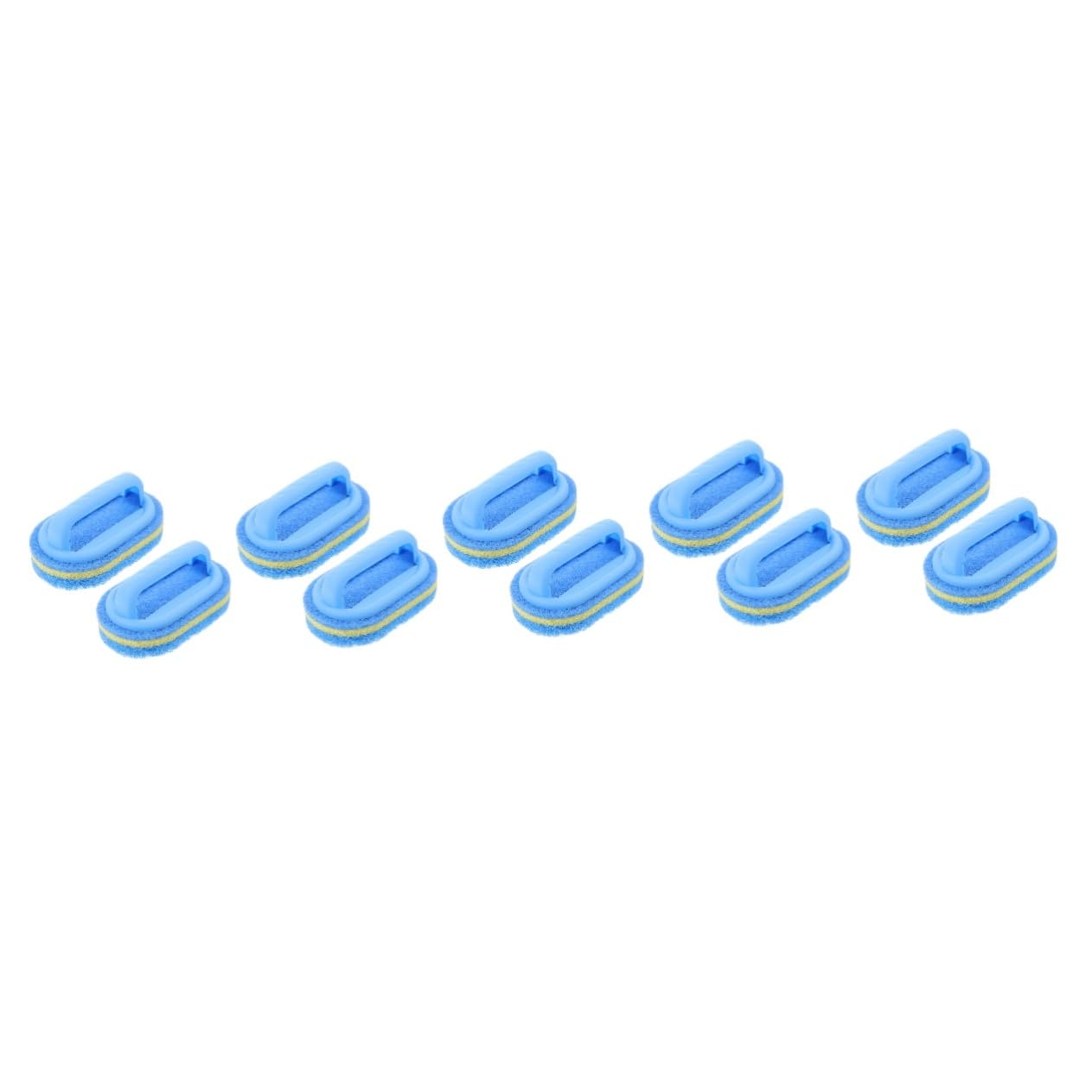 PACKOVE 5 Series Cepillo De Esponja Largo Ducha para Azul Bañera Hundir Limpieza De Fregar Depuradores Teja Baño Limpiador Pincel Baldosas Depuración Blue PD 2 Piezas X 5