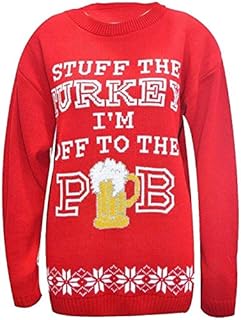GirlzWalk Unisex Novelty Festive Christmas Jumper New Men's Women's Xmas Knit Sweater Top