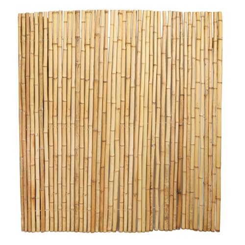 4FT x 6FT Natural Bamboo Fence Roll, Outside Bamboo Privacy Fencing, Natural Privacy Screen Panels for Garden, Outdoor