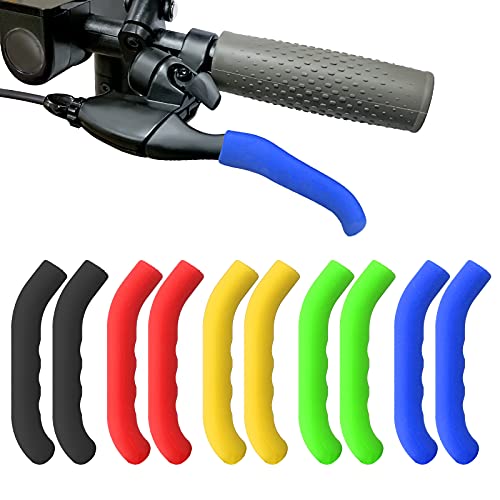 isinwheel - Protezione per leva del freno della bicicletta, in silicone, antiscivolo, per manubrio del freno, 2 pezzi, colore: blu