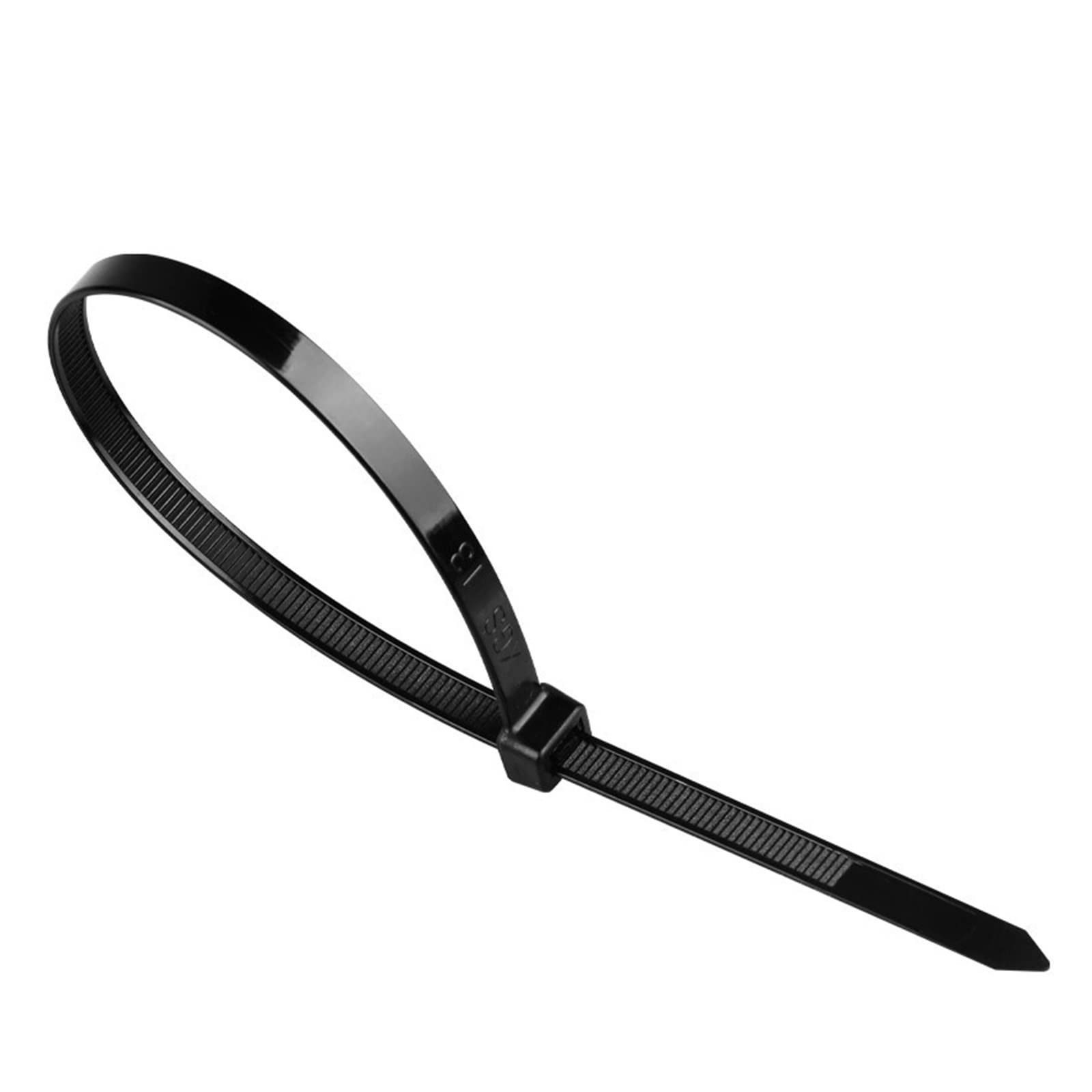 Opaski kablowe elektryczne, Samoblokujące plastikowe opaski kablowe z nylonu 100 szt. Czarny zestaw pierścieni mocujących 5X300 mm i 3X200(3x80mm)
