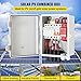 VEVOR PV Combiner Box, 4 String with 15A Rated Current Fuse, 63A Circuit Breaker, Lightning Arreste Connector for On/Off Grid Solar Panel System, IP65 Waterproof, 6 String-15A, White
