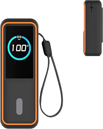 Case for Anker Laptop Power Bank 25K, 165W Soft Silicone Protective Cover Compatible with Power Bank 25K, 165W,Shockproof Anti-Scratch Slim Fit Case,Orange